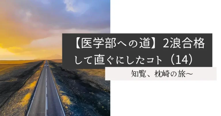【医学部への道】2浪合格して直ぐにしたコト（14）