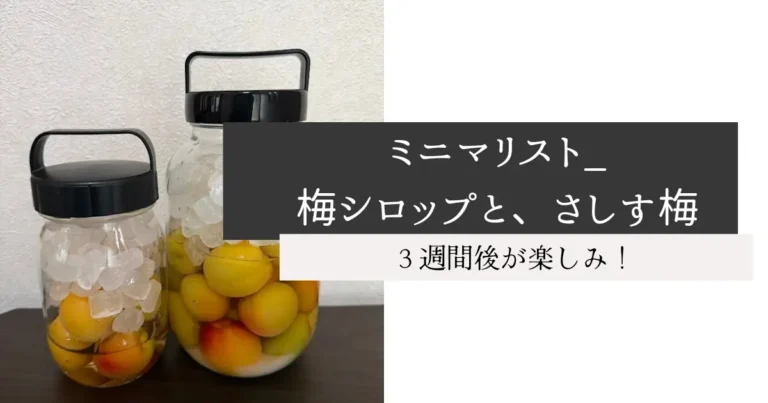 ミニマリスト_梅シロップと、さしす梅