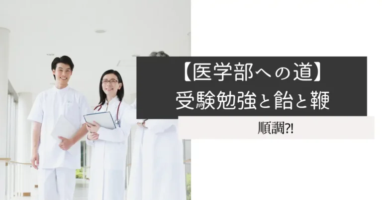 【医学部への道】受験勉強と飴と鞭